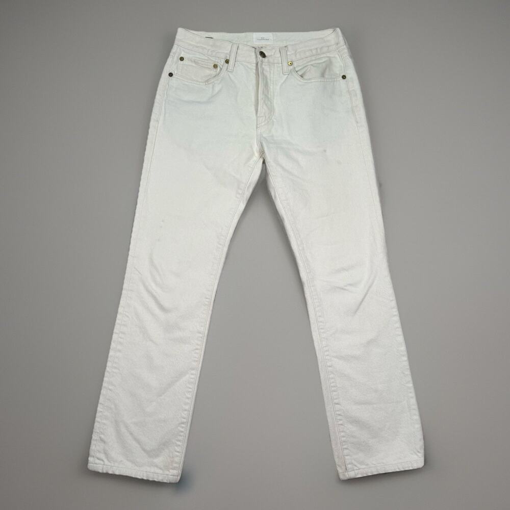 Sid Mashburn Slim Straight Jean Men’s Size 30x28 Natural Rinse Denim Cream